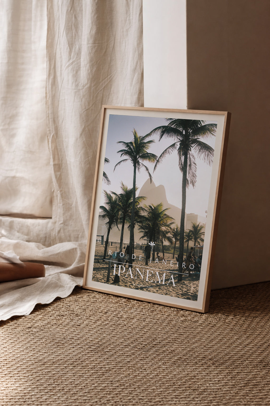 Brazil Fine Art Print - Rio de Janeiro Ipanema Sunset | Analog Film Poster | Tropical Wall Art
