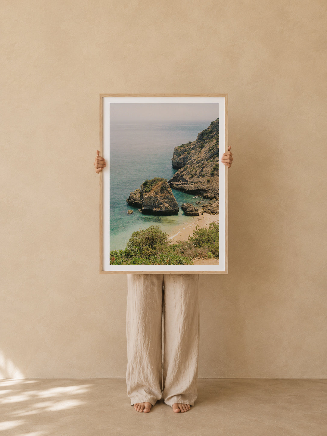 Portugal Fine Art Print - Sesimbra Cove | Analog Film Photography | Arrábida Wall Art