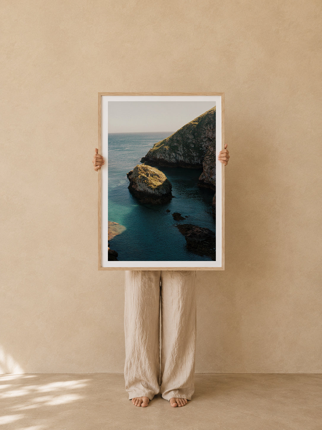 Portugal Fine Art Print - Ilha da Berlenga Sunlit Rock | Analog Film Photography | Silver Coast Wall Art