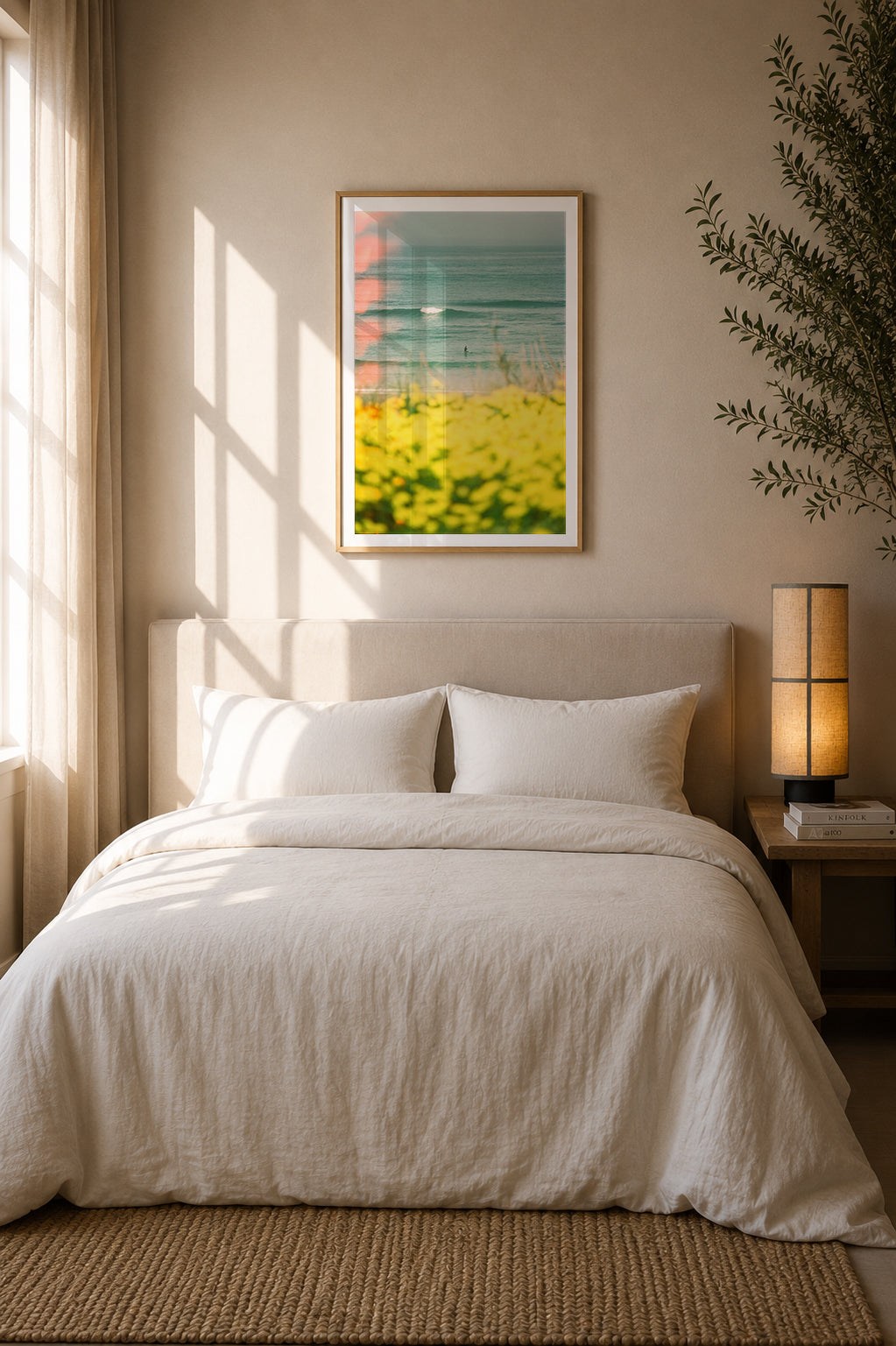 Portugal Fine Art Print - Peniche Wildflowers | Analog Film Photography | Silver Coast Wall Art