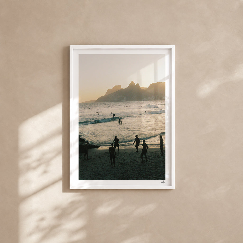 Brazil Fine Art Print - Ipanema Blue Hour | Colour Analog Film Photography | Rio de Janeiro Wall Art