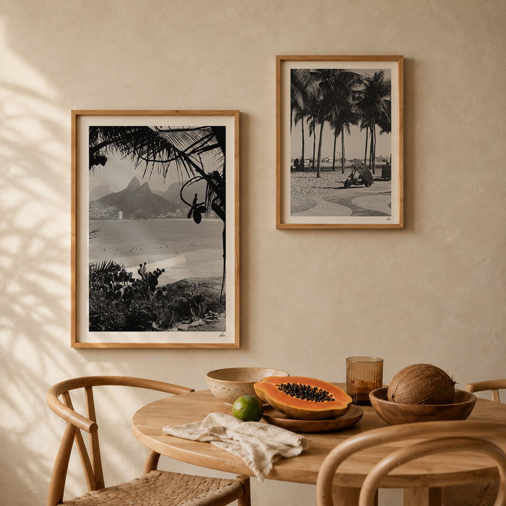 Brazil Fine Art Print - Copacabana Beach | Black & White Analog Film Photography | Rio de Janeiro Wall Art