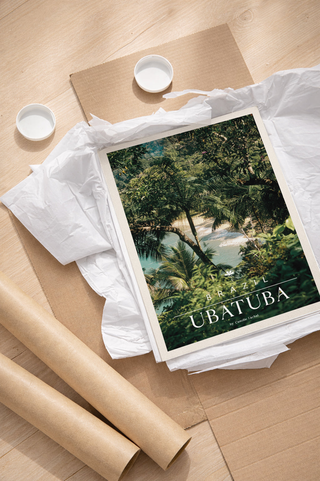 Brazil Fine Art Print - Ubatuba Hidden Beach | Analog Film Photography Poster | Tropical Wall Art