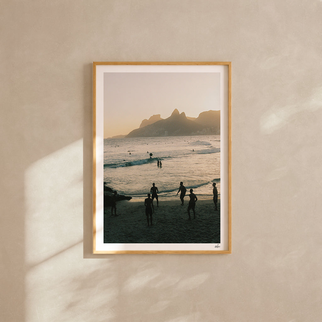 Brazil Fine Art Print - Ipanema Blue Hour | Colour Analog Film Photography | Rio de Janeiro Wall Art