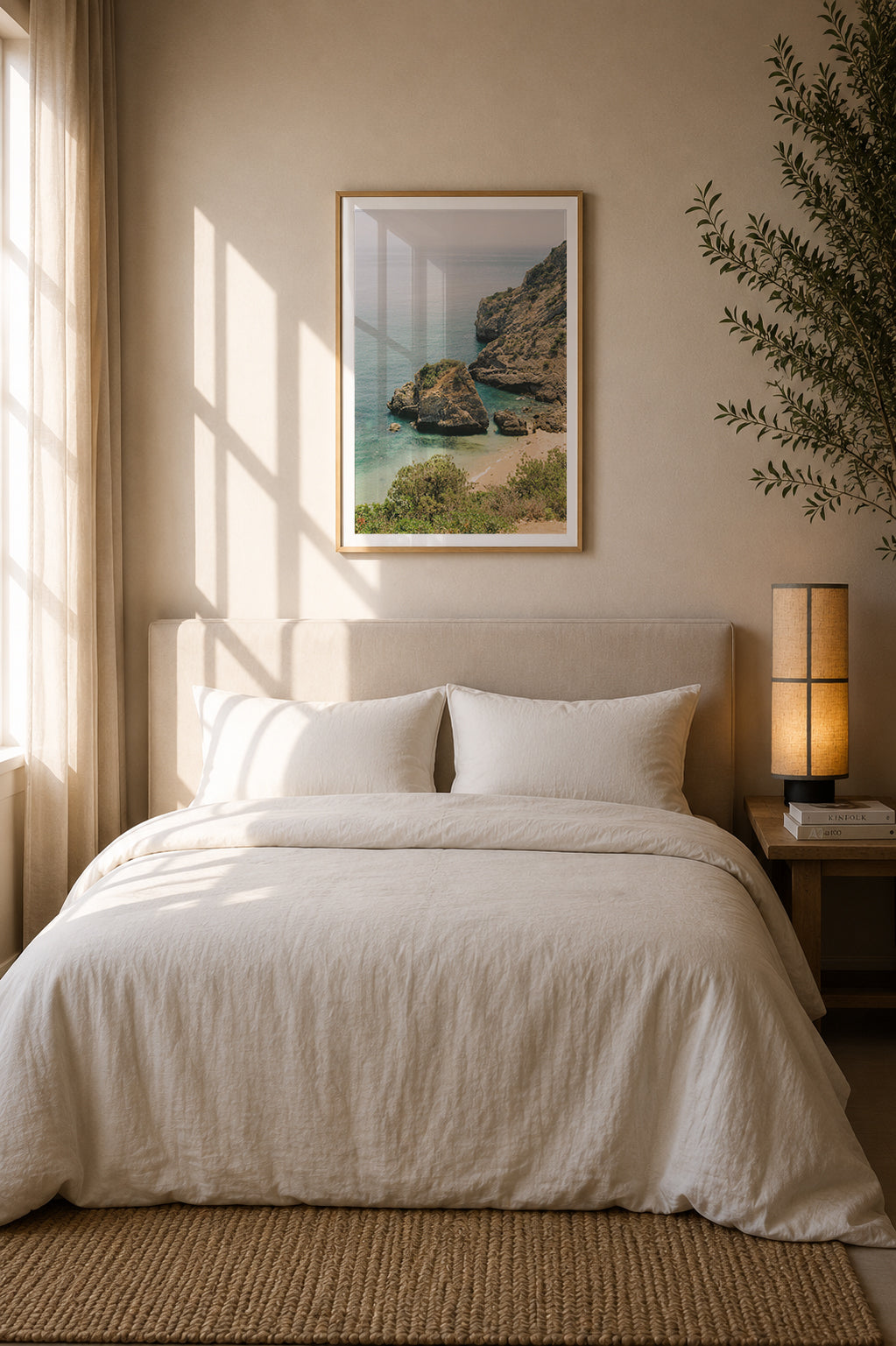 Portugal Fine Art Print - Sesimbra Cove | Analog Film Photography | Arrábida Wall Art