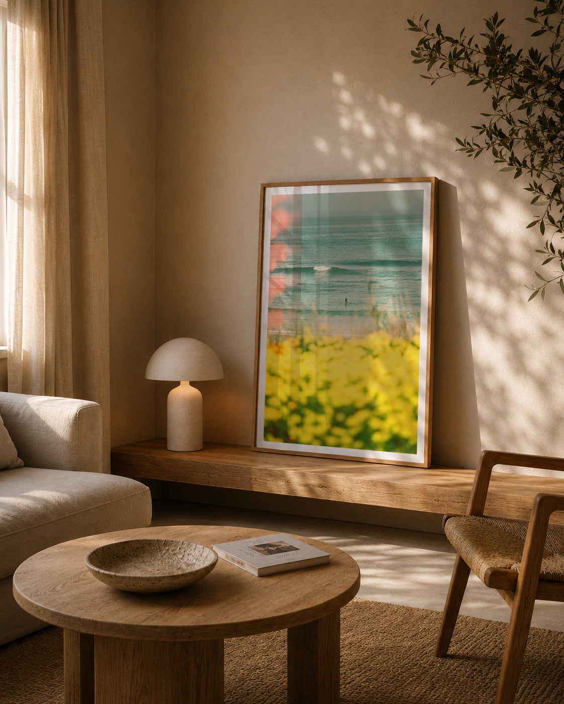 Portugal Fine Art Print - Peniche Wildflowers | Analog Film Photography | Silver Coast Wall Art