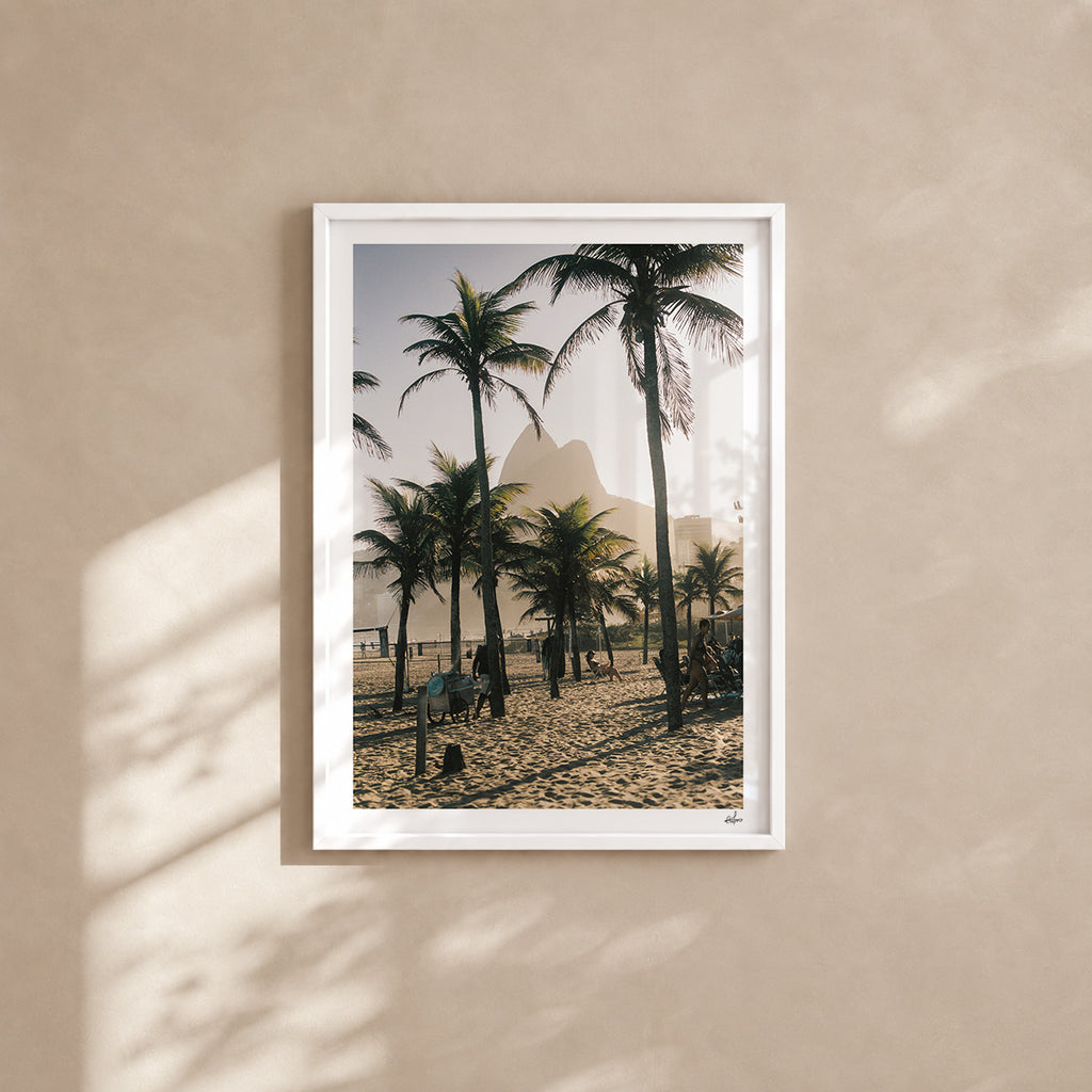 Brazil Fine Art Print - Rio de Janeiro Ipanema Sunset | Analog Film Photography | Tropical Wall Art