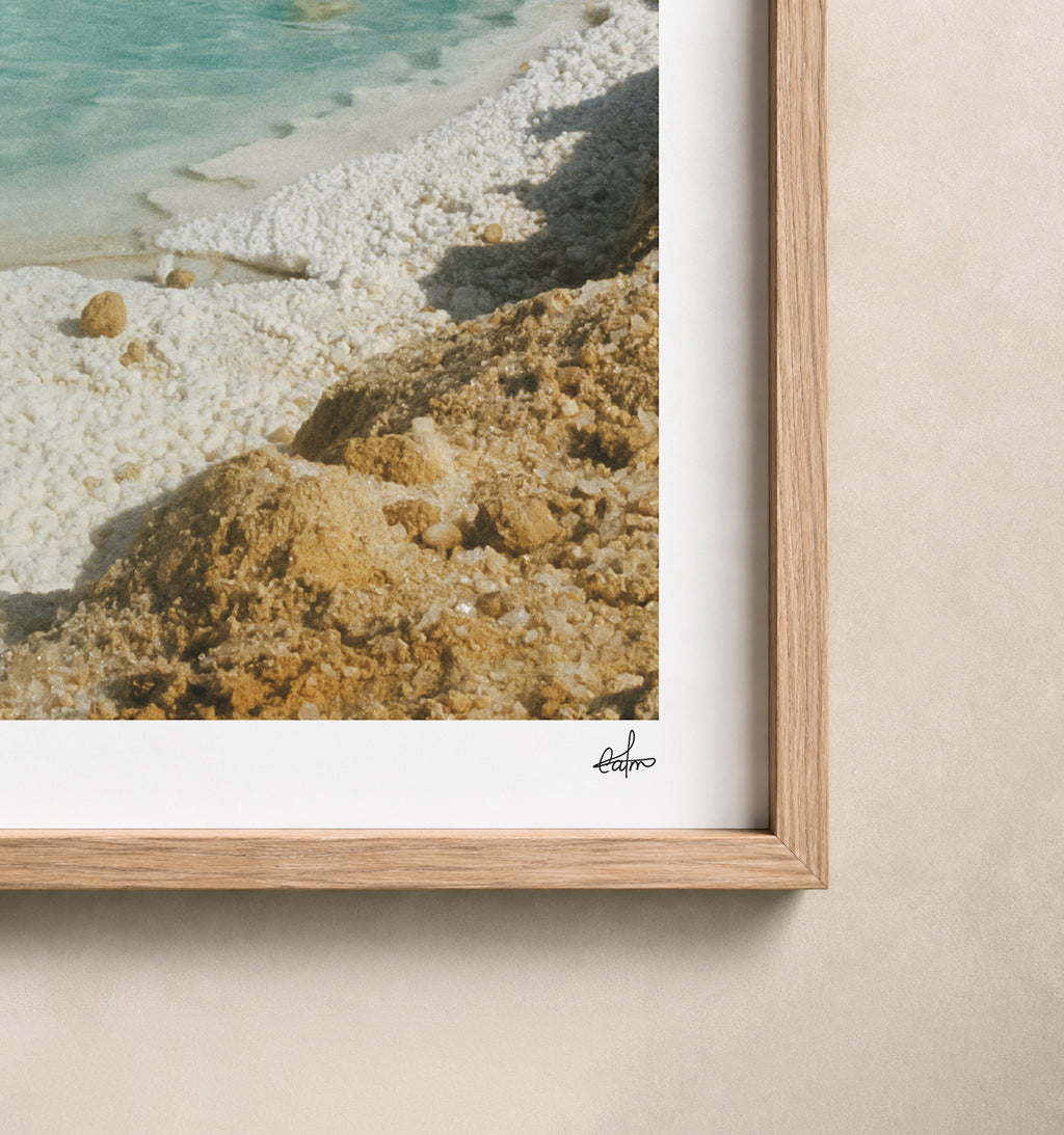 Egypt Travel Fine Art Print — Siwa Oasis Salt Lake | Analog Film Photography | Egypt Desert Wall Art