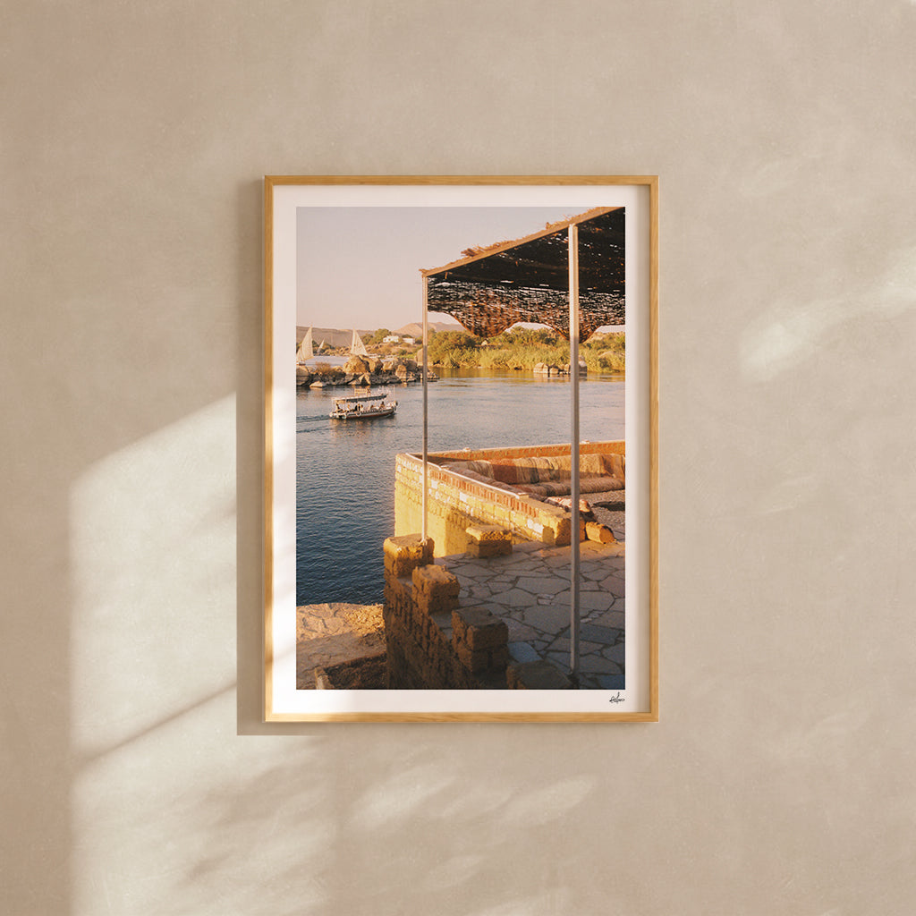 Egypt Travel Fine Art Print — Assouan Nile View | Analog Film Photography | Egypt Wall Art