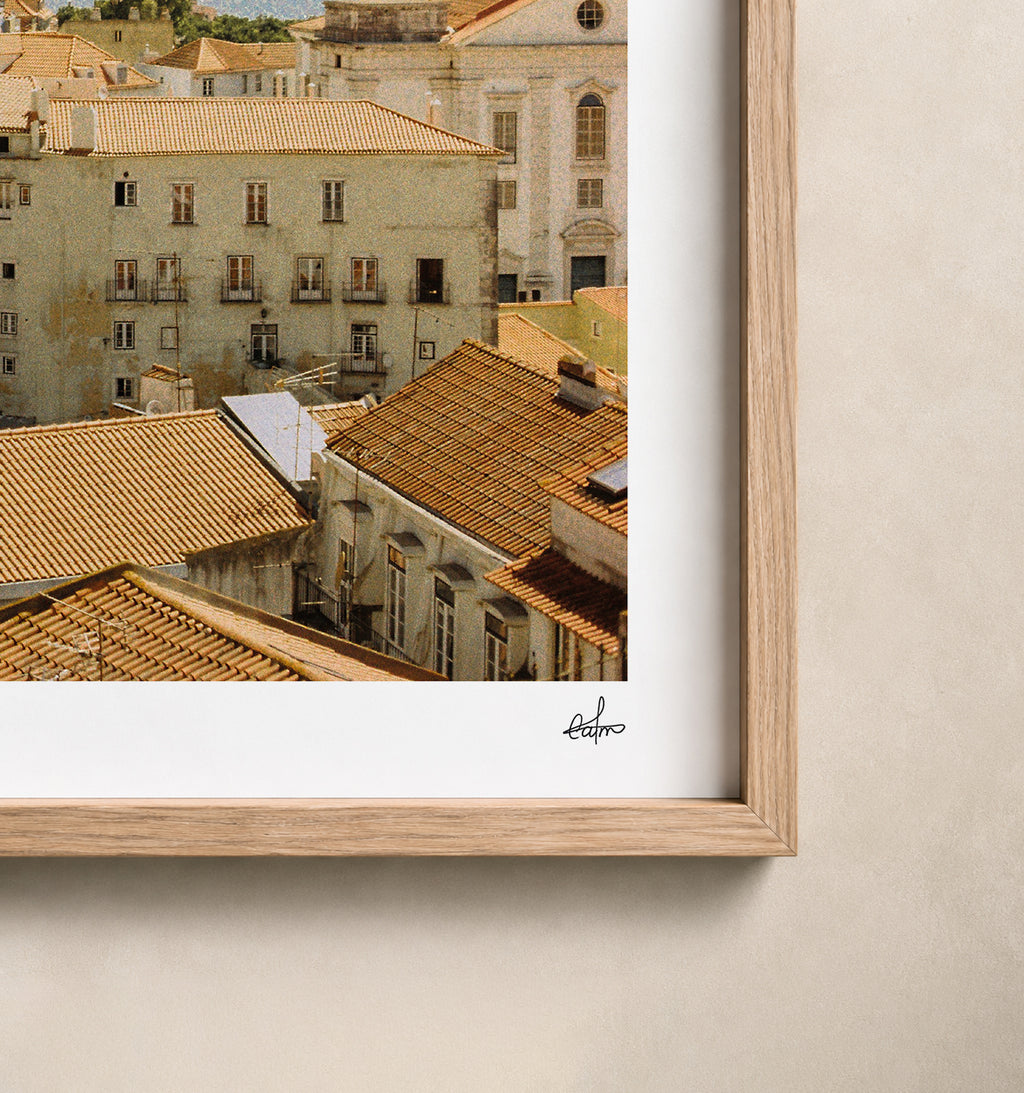 Portugal Fine Art Print - Lisboa Skyline | Analog Film Photography | Lisbon Wall Art
