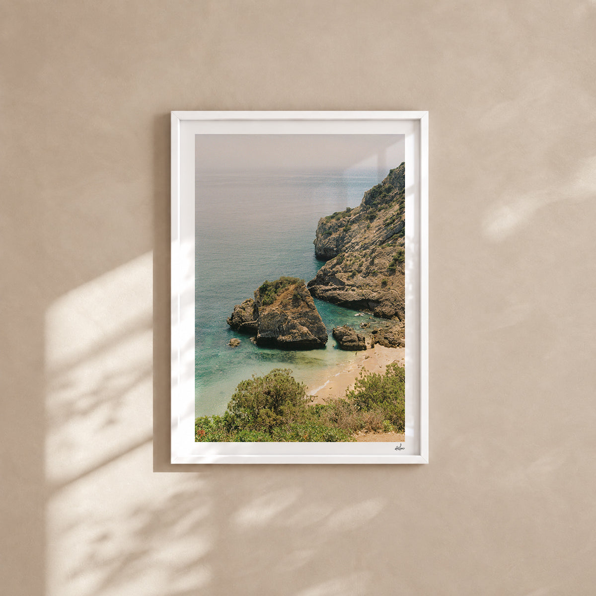 Portugal Fine Art Print - Sesimbra Cove | Analog Film Photography | Arrábida Wall Art