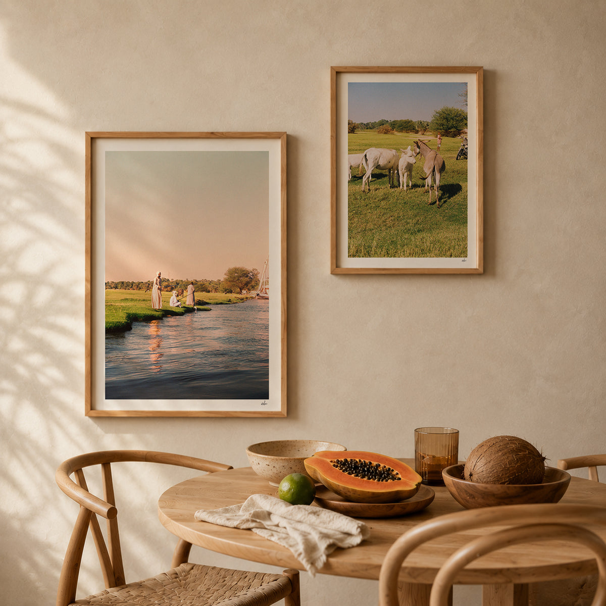 Egypt Travel Fine Art Print — Nile River Fishermen | Analog Film Photography | Nile River Wall Art