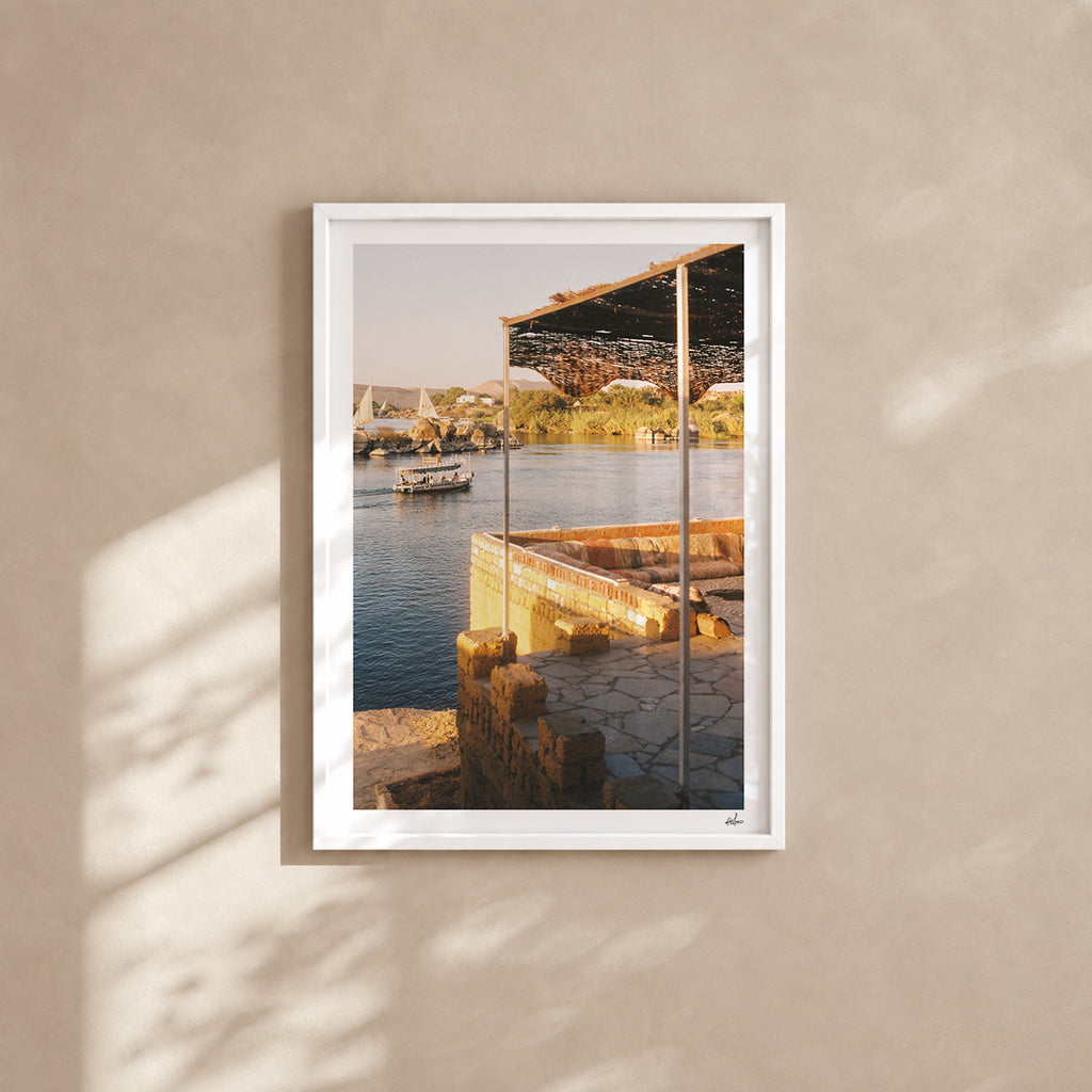 Egypt Travel Fine Art Print — Assouan Nile View | Analog Film Photography | Egypt Wall Art
