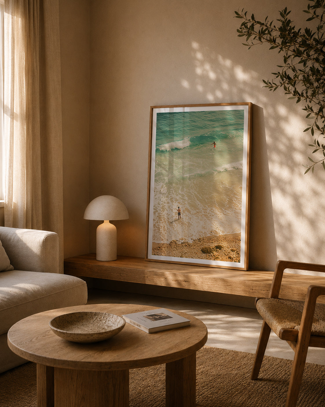 Portugal Fine Art Print - Lagos Aerial Swim | Analog Film Photography | Algarve Wall Art