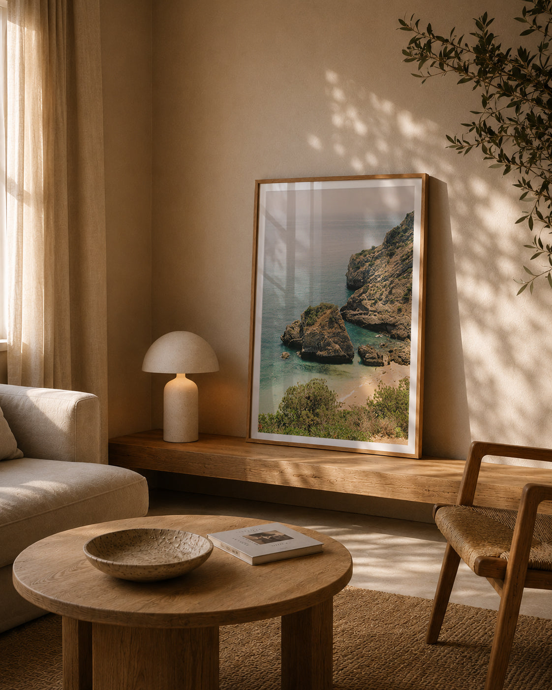 Portugal Fine Art Print - Sesimbra Cove | Analog Film Photography | Arrábida Wall Art