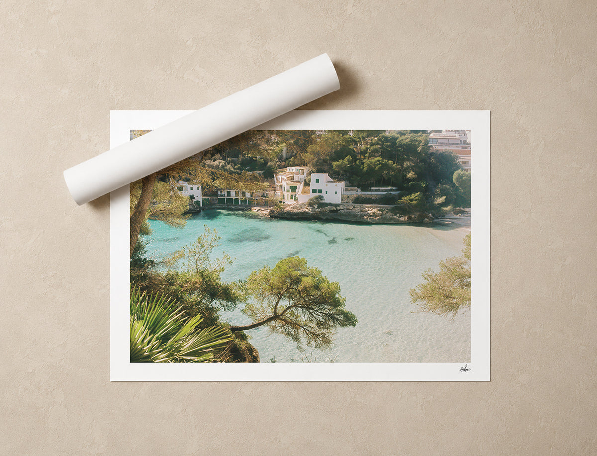 Mallorca Fine Art Print - Cala Santanyí Panorama | Analog Film Photography | Balearic Wall Art
