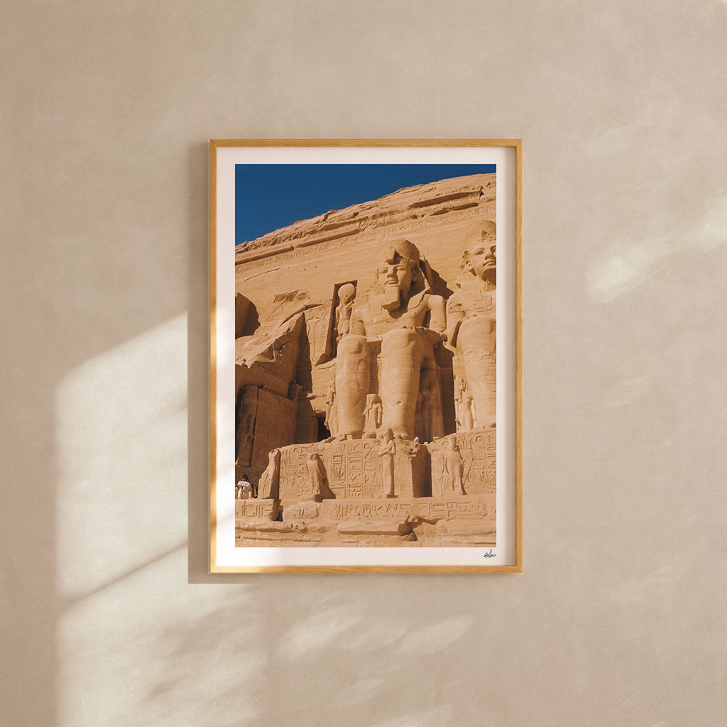 Egypt Travel Fine Art Print — Abu Simbel Temple | Analog Film Photography | Ancient Egypt Wall Art