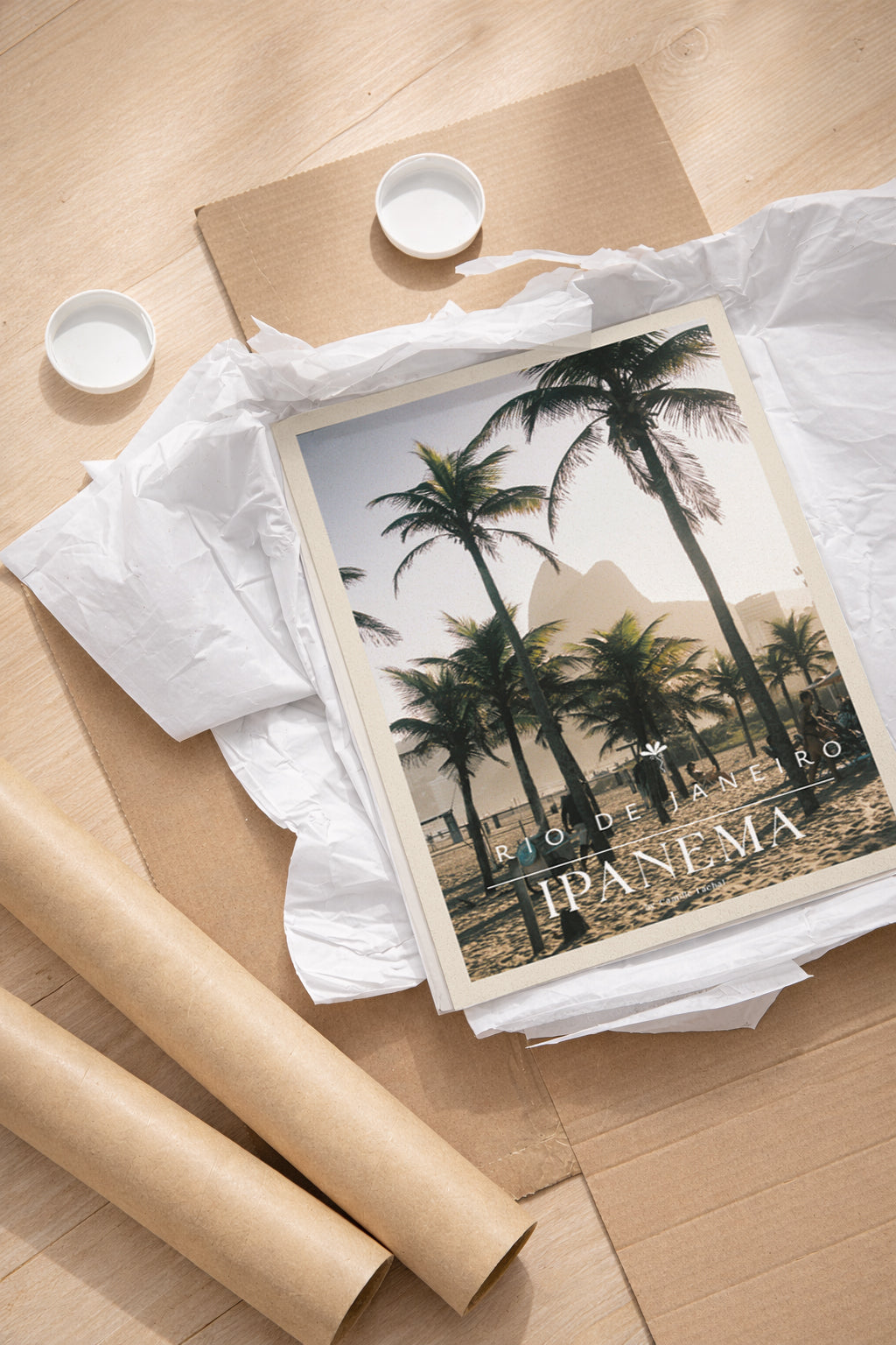 Brazil Fine Art Print - Rio de Janeiro Ipanema Sunset | Analog Film Poster | Tropical Wall Art