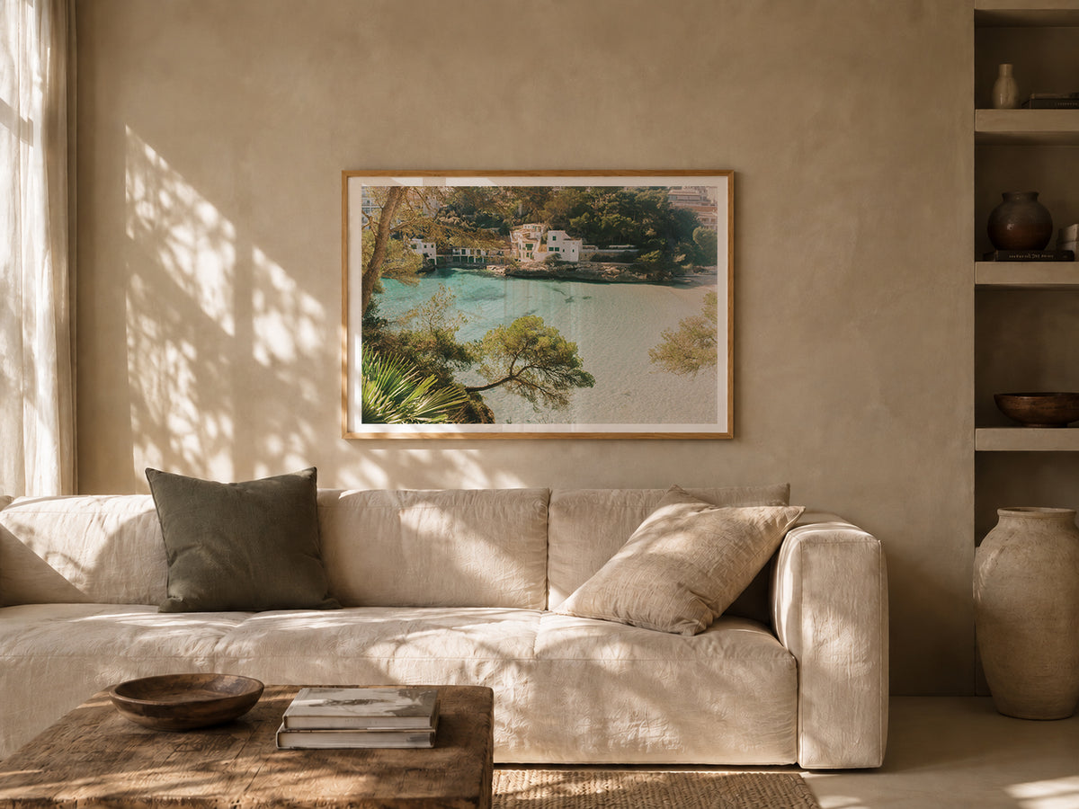Mallorca Fine Art Print - Cala Santanyí Panorama | Analog Film Photography | Balearic Wall Art