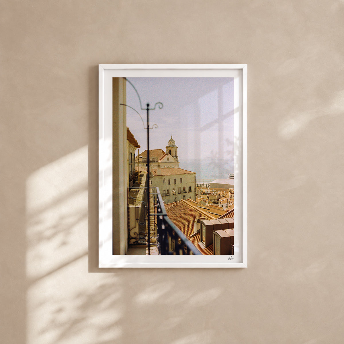 Portugal Fine Art Print - Lisboa Rooftops | Analog Film Photography | Lisbon Wall Art