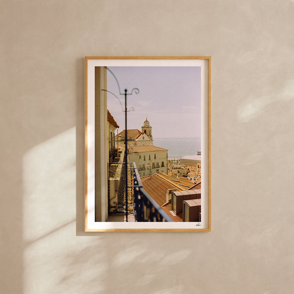 Portugal Fine Art Print - Lisboa Rooftops | Analog Film Photography | Lisbon Wall Art
