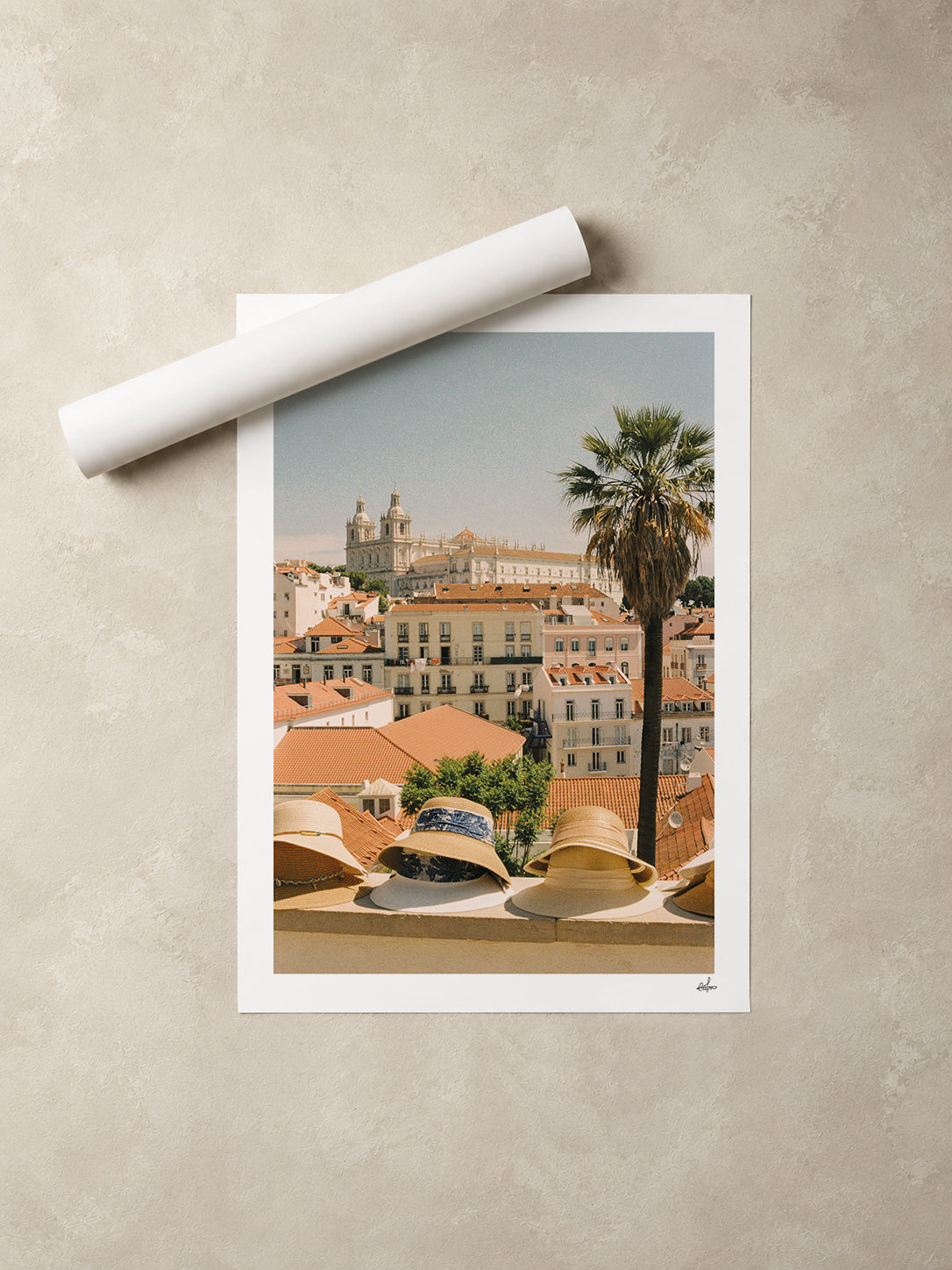 Portugal Fine Art Print - Lisboa Alfama Hats | Analog Film Photography | Lisbon Wall Art