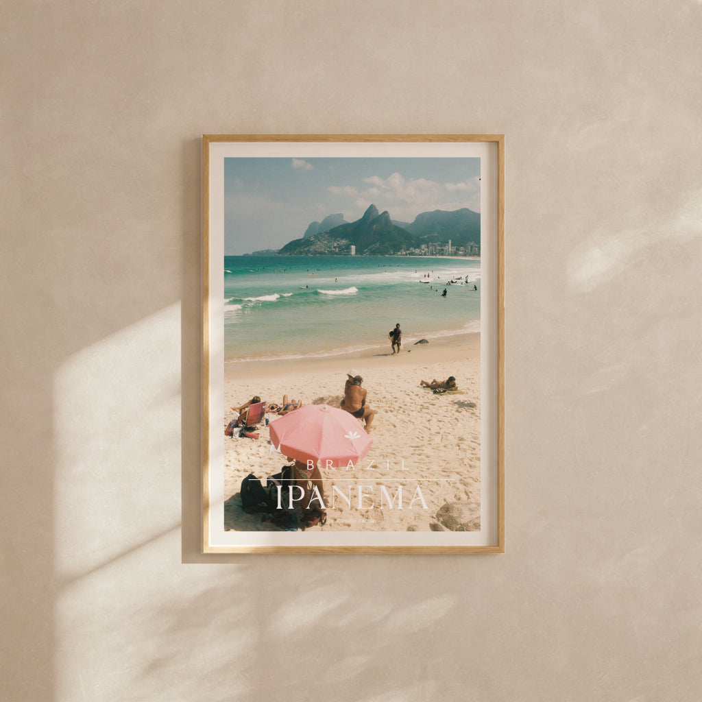 Brazil Fine Art Print - Ipanema Summer | Analog Film Photography Poster | Rio de Janeiro Wall Art