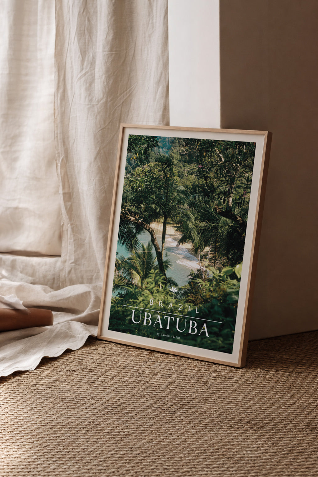 Brazil Fine Art Print - Ubatuba Hidden Beach | Analog Film Photography Poster | Tropical Wall Art
