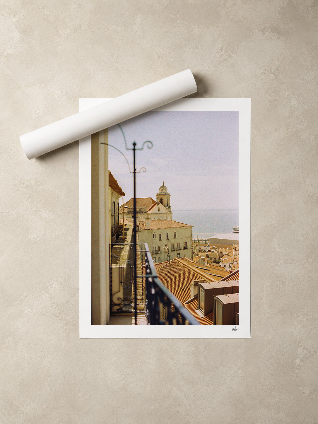Portugal Fine Art Print - Lisboa Rooftops | Analog Film Photography | Lisbon Wall Art
