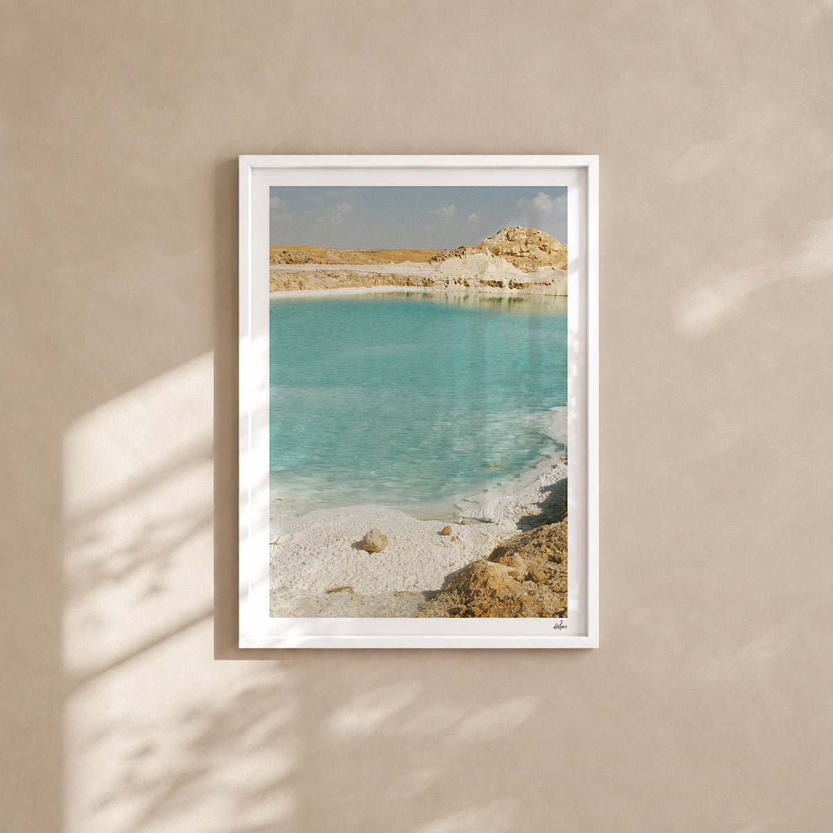 Egypt Travel Fine Art Print — Siwa Oasis Salt Lake | Analog Film Photography | Egypt Desert Wall Art