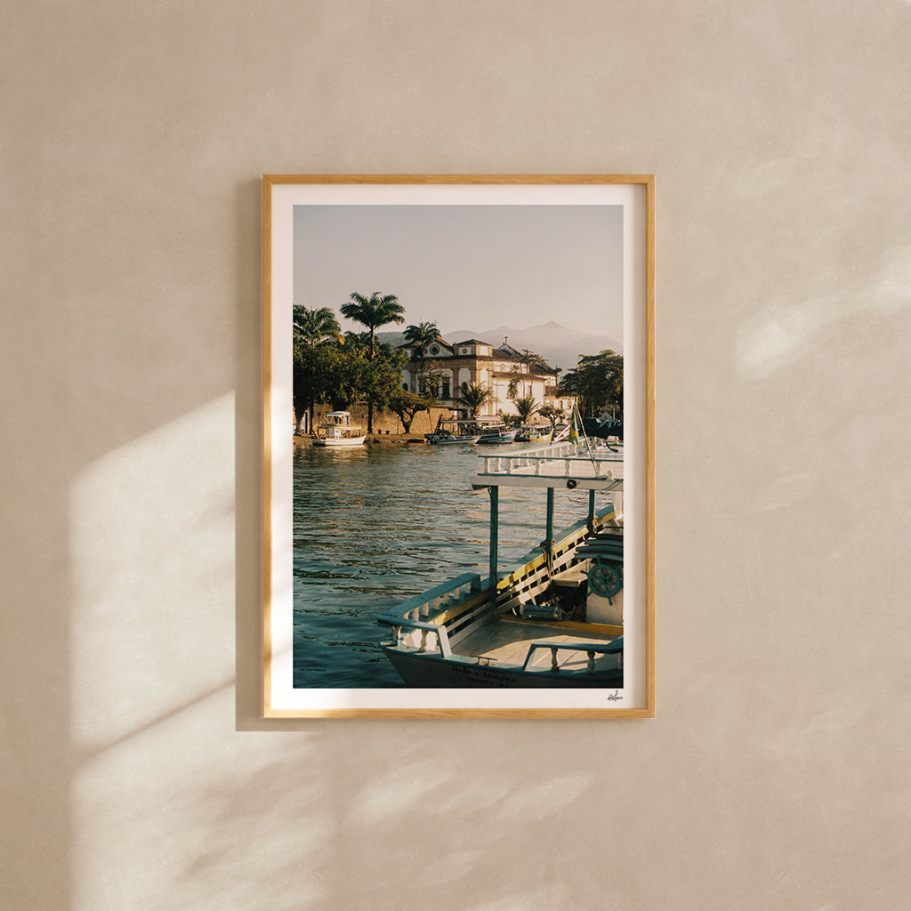 Brazil Fine Art Print - Paraty Harbor | Analog Film Photography | Colonial Coastal Wall Art