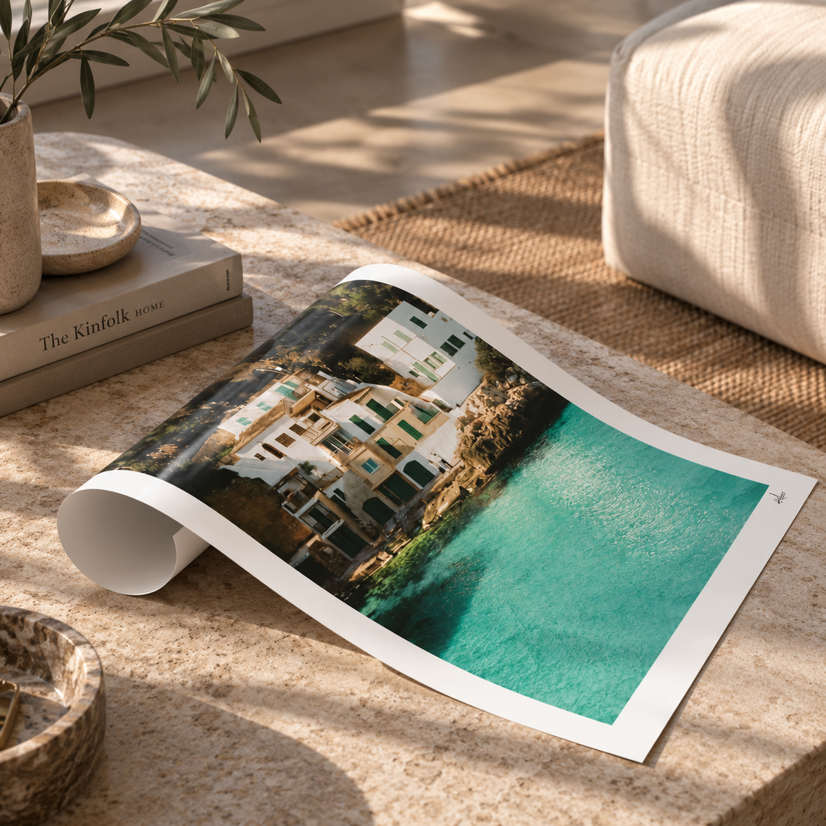 Mallorca Fine Art Print - Cala Santanyí Terraces | Analog Film Photography | Balearic Wall Art