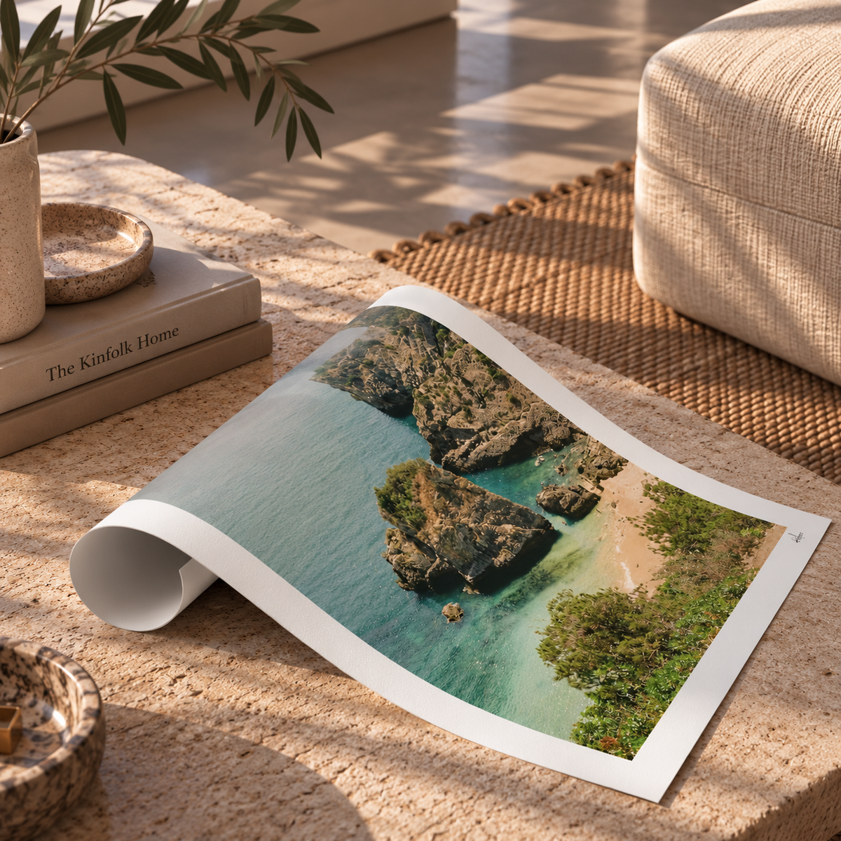 Portugal Fine Art Print - Sesimbra Cove | Analog Film Photography | Arrábida Wall Art